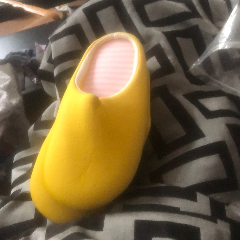 Yellow slippers
